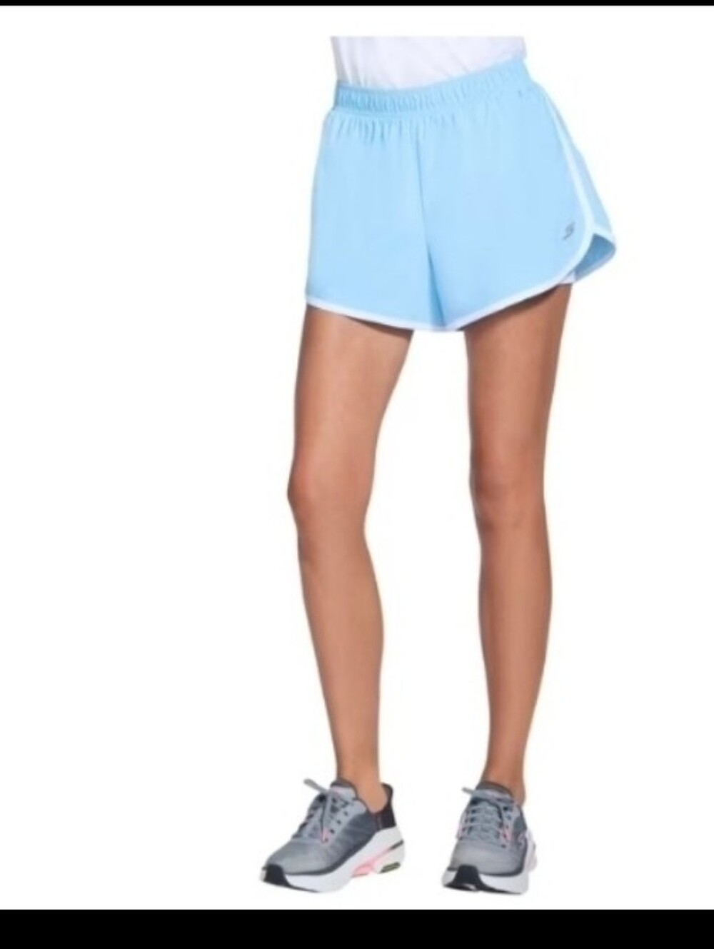 (Ew)Skechers Women's performance athletic shorts with white trim